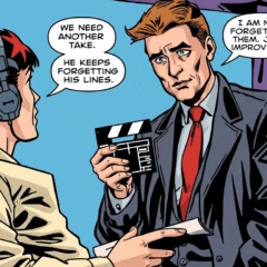 Dramatic actor forgetting his lines